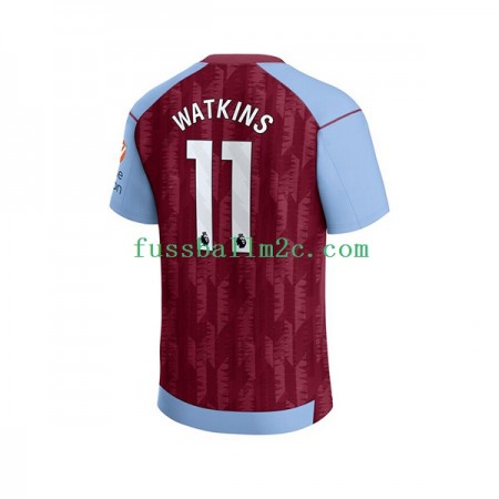 Fußballtrikots Aston Villa Ollie Watkins 11 Heim Trikotsatz 2023-2024